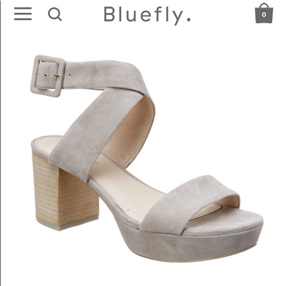 Louise et Cie Shoes - Grey suede block heel sandals